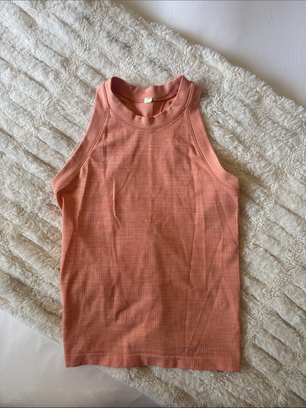 Athleta Ribbed Tank Top - Peach